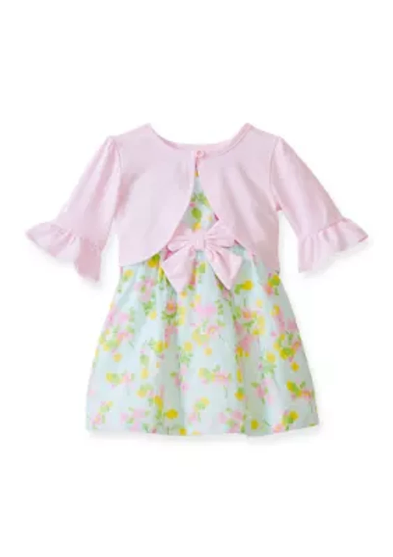 Baby Girl Cardigan Dress Set