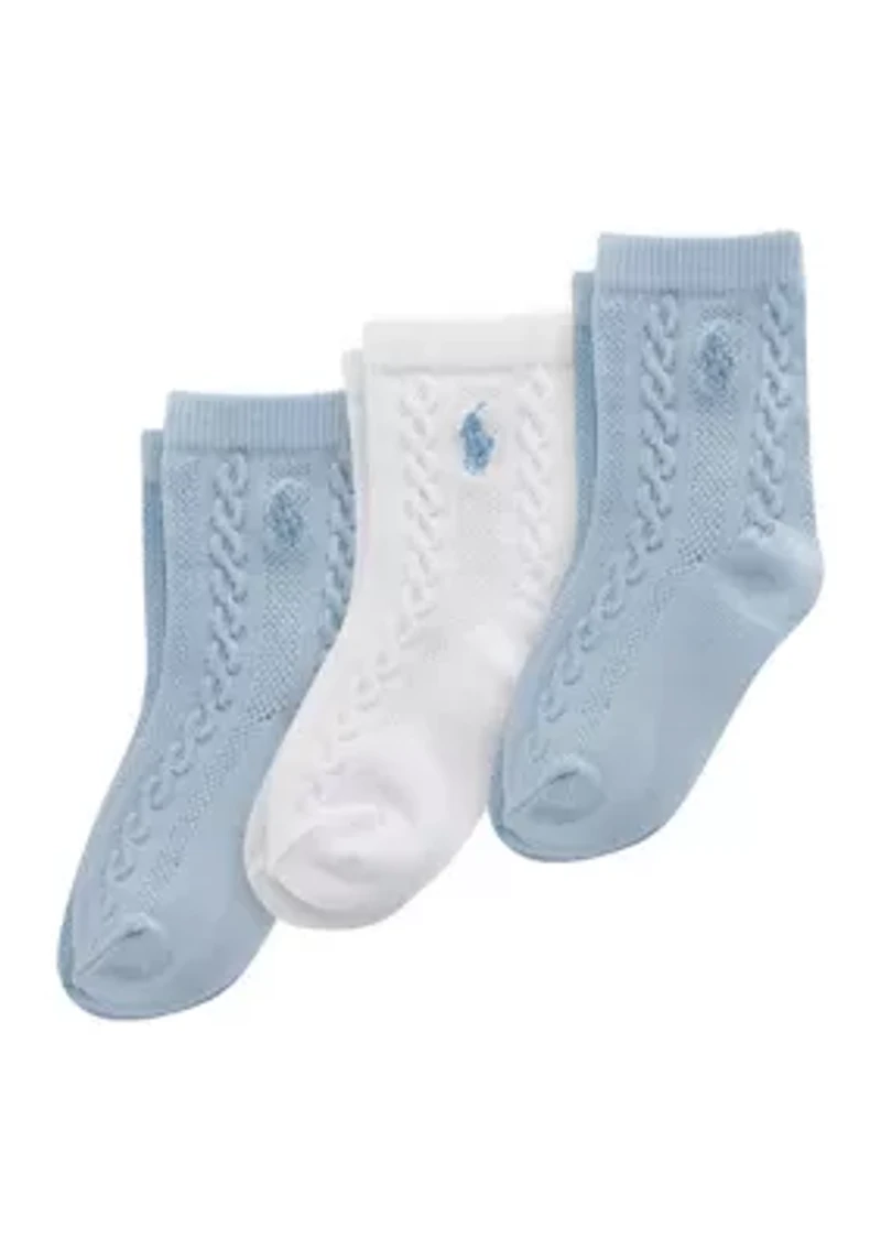 Baby Boys Essential Cable Sock Set 