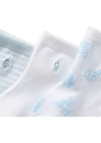 Baby Boys Essential Tossed Bear Socks - 3 Pack