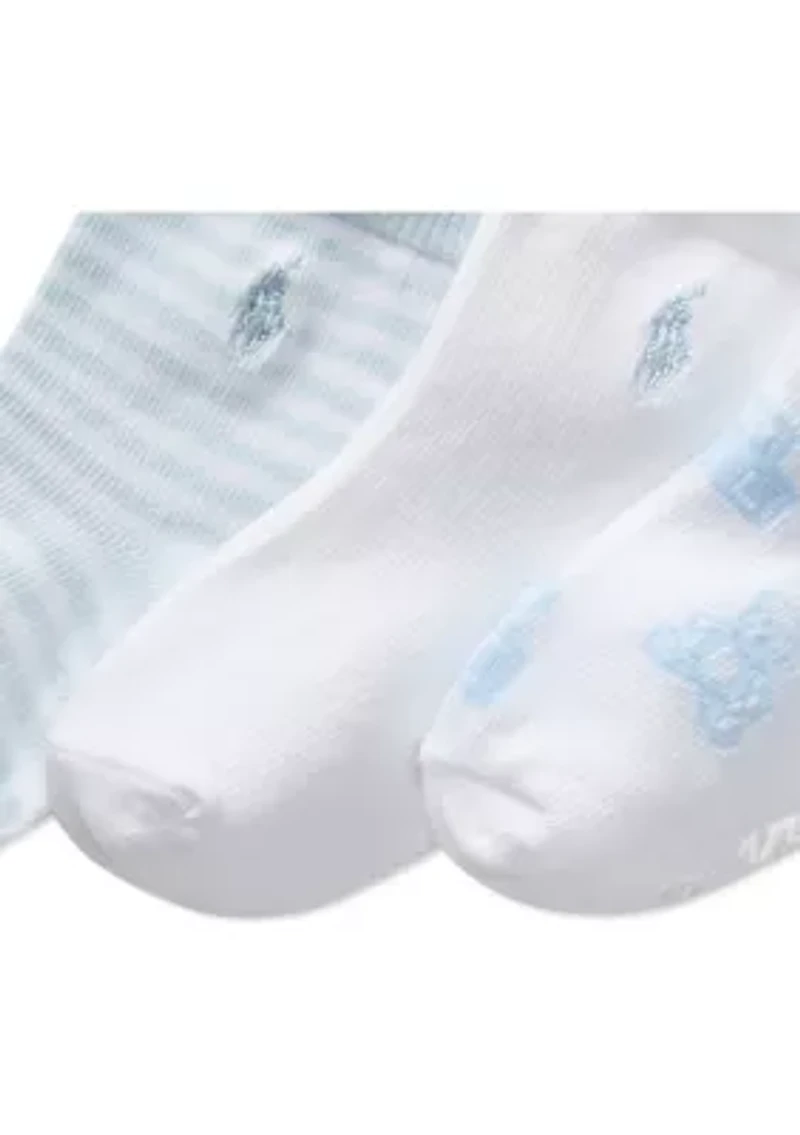 Baby Boys Essential Tossed Bear Socks - 3 Pack