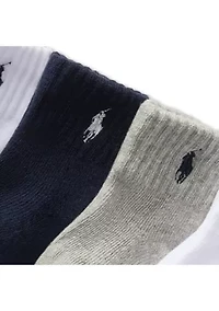 Baby Boys Sport Quarter Socks - 6 Pack
