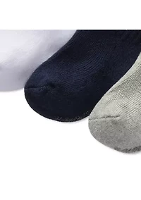 Baby Boys Sport Quarter Socks - 6 Pack