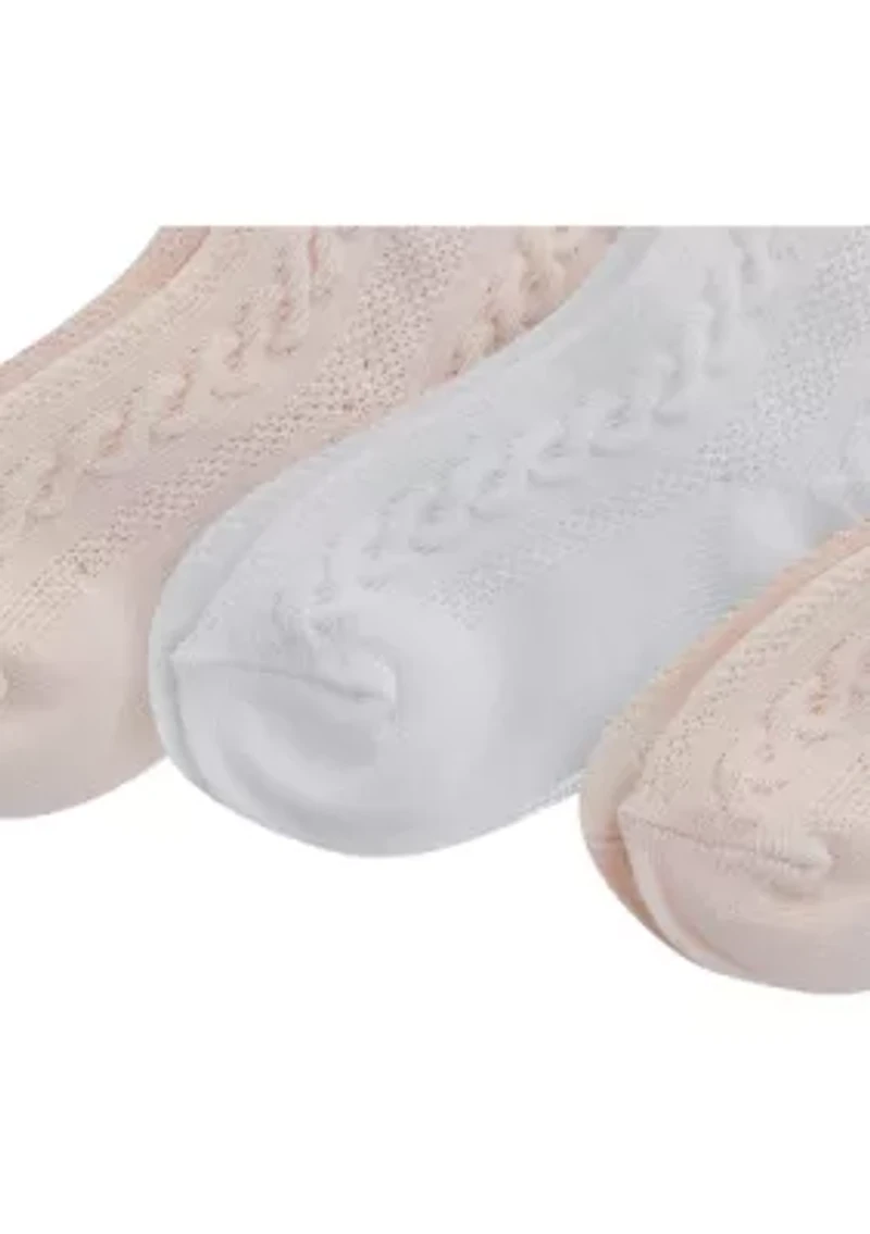 Polo Baby Cable Texture Socks - 3 Pack