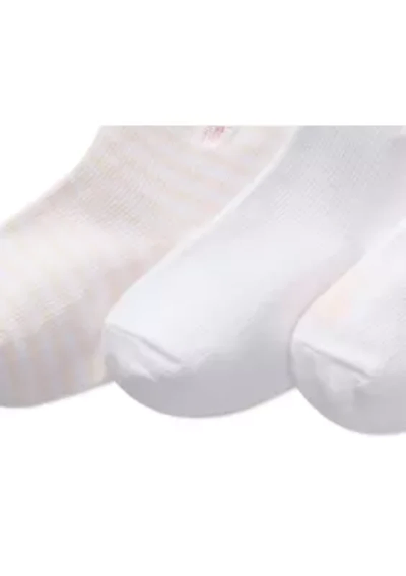Baby Girls Tossed Bear Socks - 3 Pack