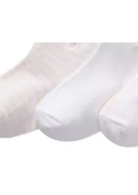 Baby Girls Tossed Bear Socks - 3 Pack