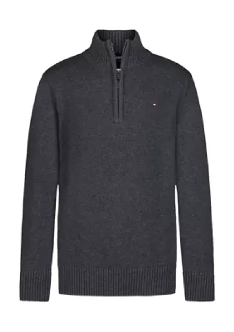 Toddler Boys 1/4 Zip Promo Sweater