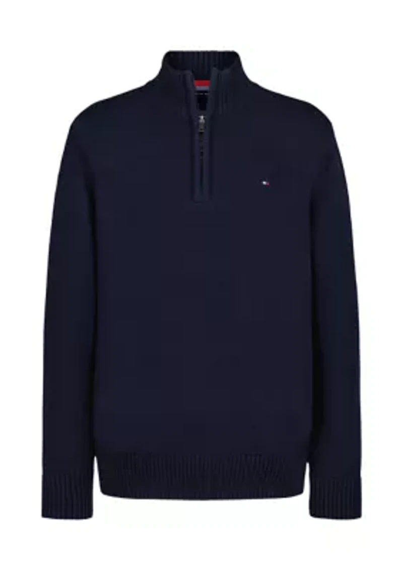 Toddler Boys 1/4 Zip Promo Sweater