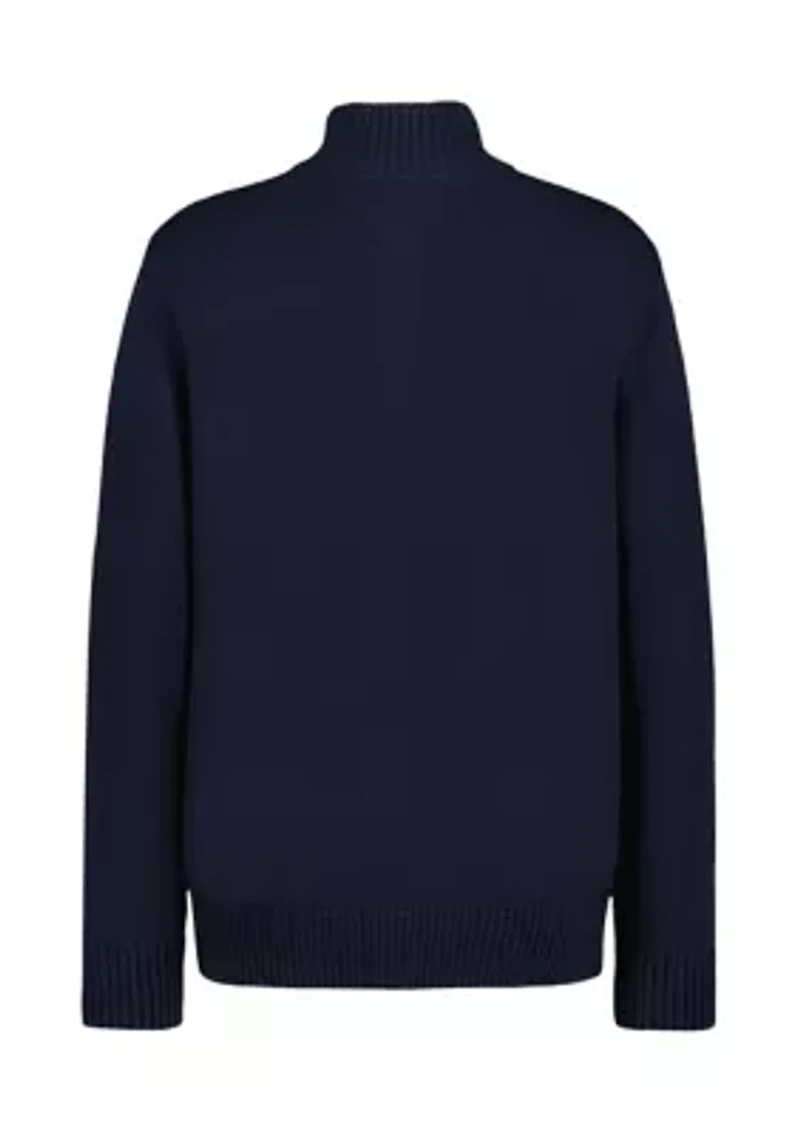 Toddler Boys 1/4 Zip Promo Sweater