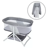 Quick-Fold 2-In-1 Rocking Bassinet - Shadow Stone Gray