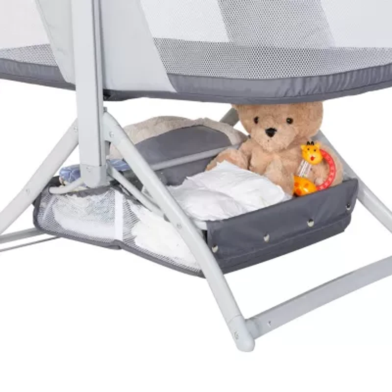Quick-Fold 2-In-1 Rocking Bassinet - Shadow Stone Gray