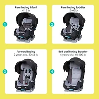 Cover Me™ 4-In-1 Convertible Car Seat - Dark Moon