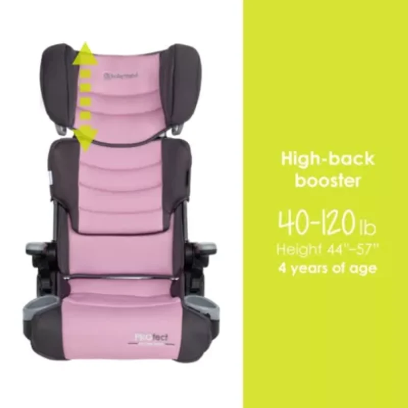 PROtect 2-in-1 Folding Booster Seat - Dash Rose