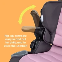 PROtect 2-in-1 Folding Booster Seat - Dash Rose
