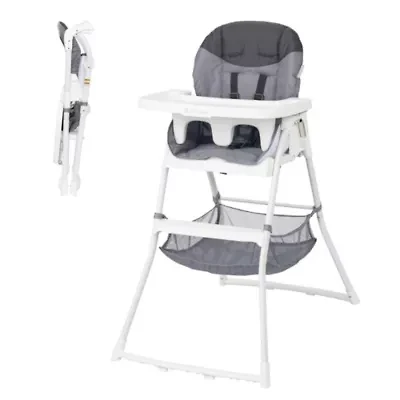 Flat Fold High Chair - Stellar Grey