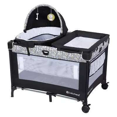 Nursery Den Playard with Snooze Pod & Flip Over Changer - Hidden Jungle Trio