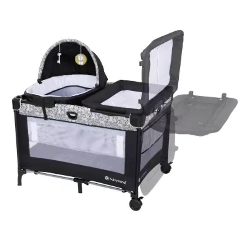 Nursery Den Playard with Snooze Pod & Flip Over Changer - Hidden Jungle Trio