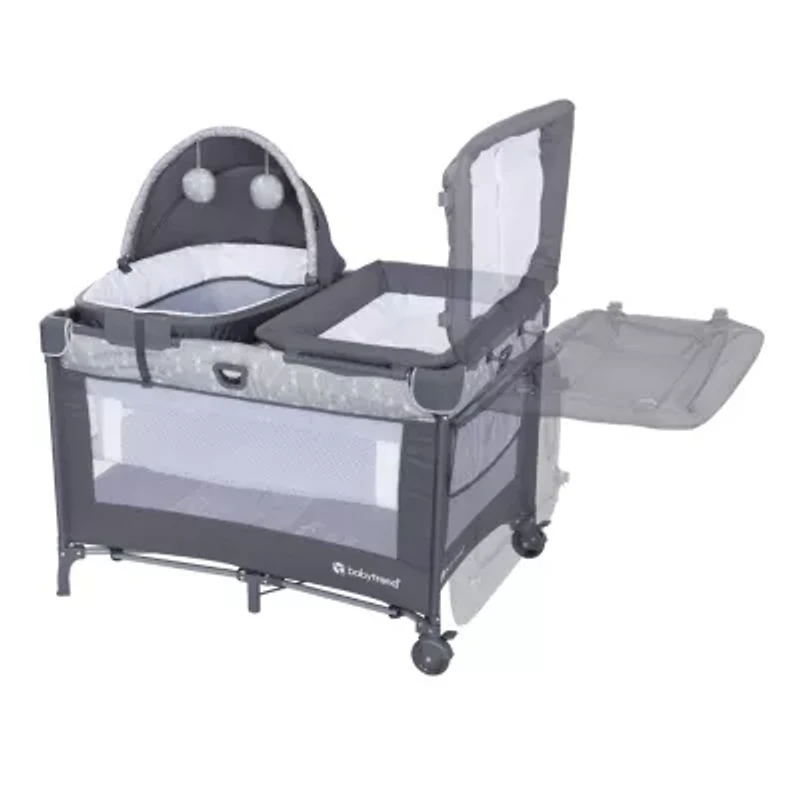 Nursery Den Playard with Snooze Pod & Flip Over Changer - Diamond Sage