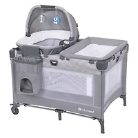 Lullaby Nursery Suite EZ-Fold Playard with Portable Rocking Lounger - Madrid Plaid