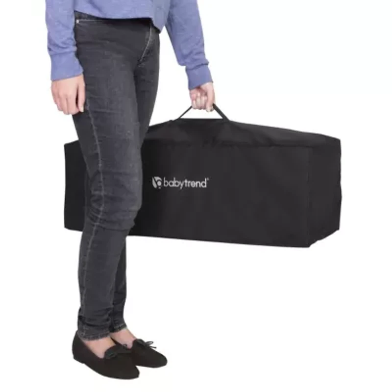 Baby Trend Portable Playard with Bassinet - Twinkle Grey