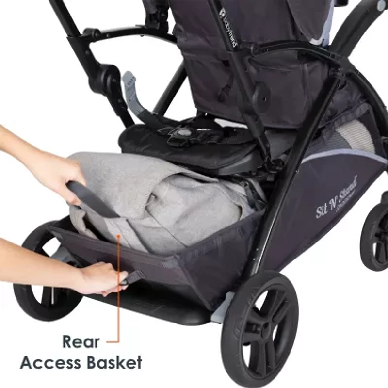 Sit N Stand® 5-In-1 Shopper Stroller - Cassis