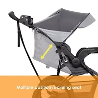 Expedition® Zero Flat Jogger Travel System with LED Lights - Dash Grey