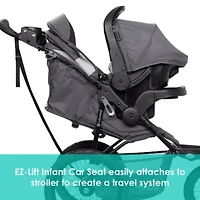 Expedition® Zero Flat Jogger Travel System with LED Lights - Dash Grey