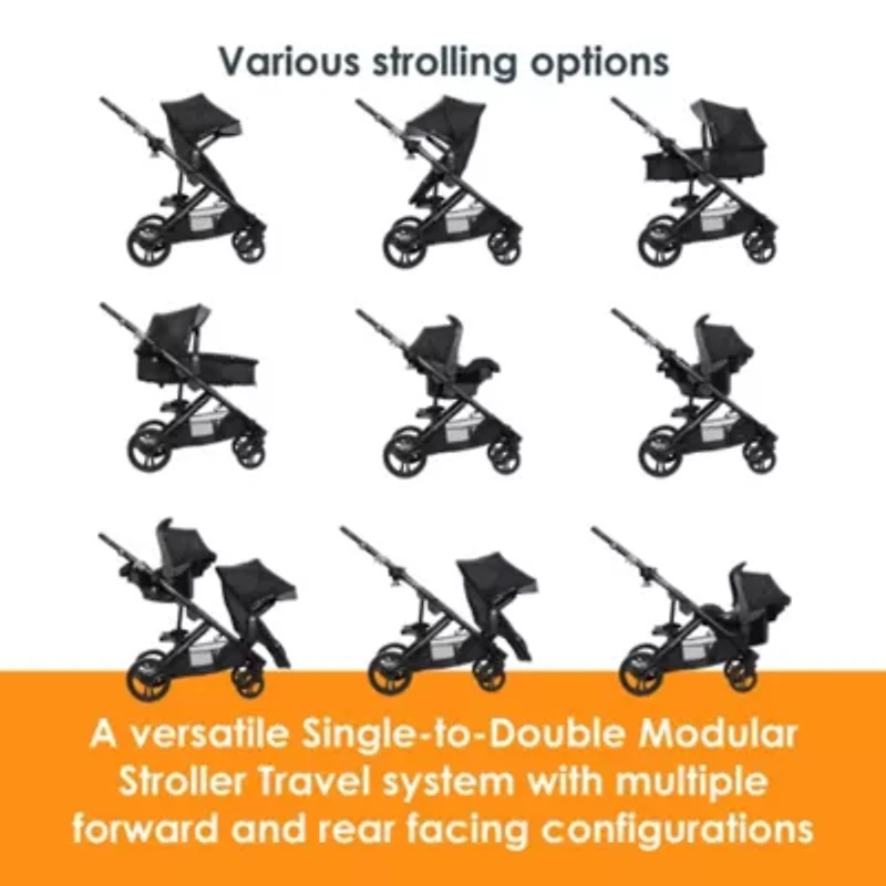 Morph Single to Double Modular Travel System