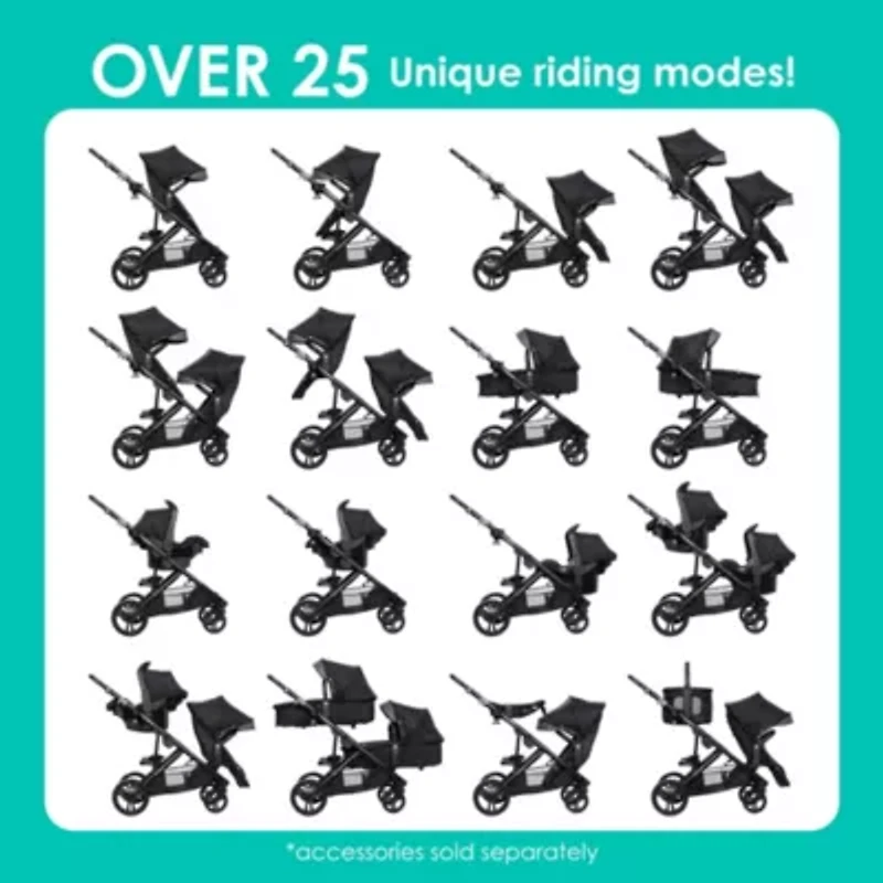 Morph Single to Double Modular Travel System