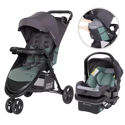 Sonar Cargo 3-Wheel Travel System-Desert Sage - Desert Sage