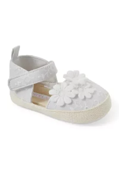 Baby Girls Flower Appliqué Espadrilles