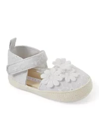 Baby Girls Flower Appliqué Espadrilles