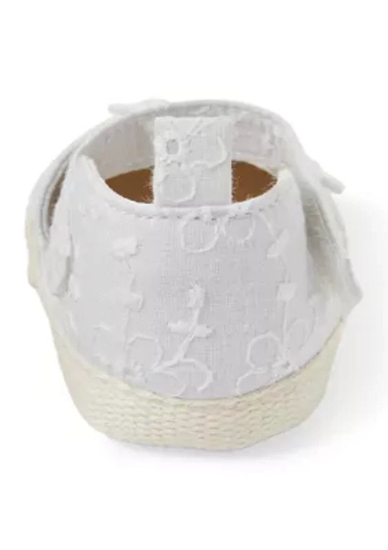 Baby Girls Flower Appliqué Espadrilles