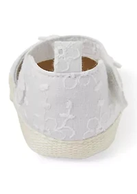 Baby Girls Flower Appliqué Espadrilles