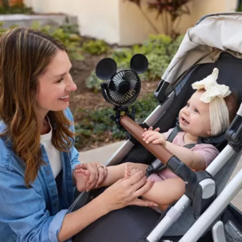 Portable, Multi-Use Stroller Fan, Mickey Mouse