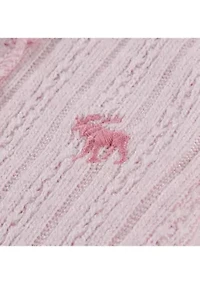 Baby Girls Ruffle Henley Long Sleeve Bodysuit
