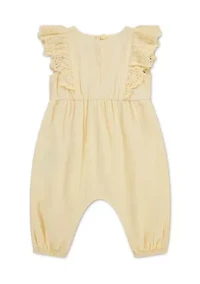baby flutter sleeve eyelet jumpsuit