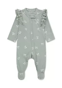 baby ruffle footed coverall