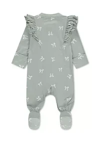 baby ruffle footed coverall