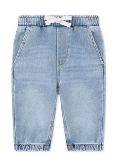 heart pocket denim jogger