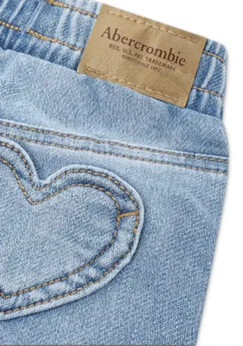 heart pocket denim jogger