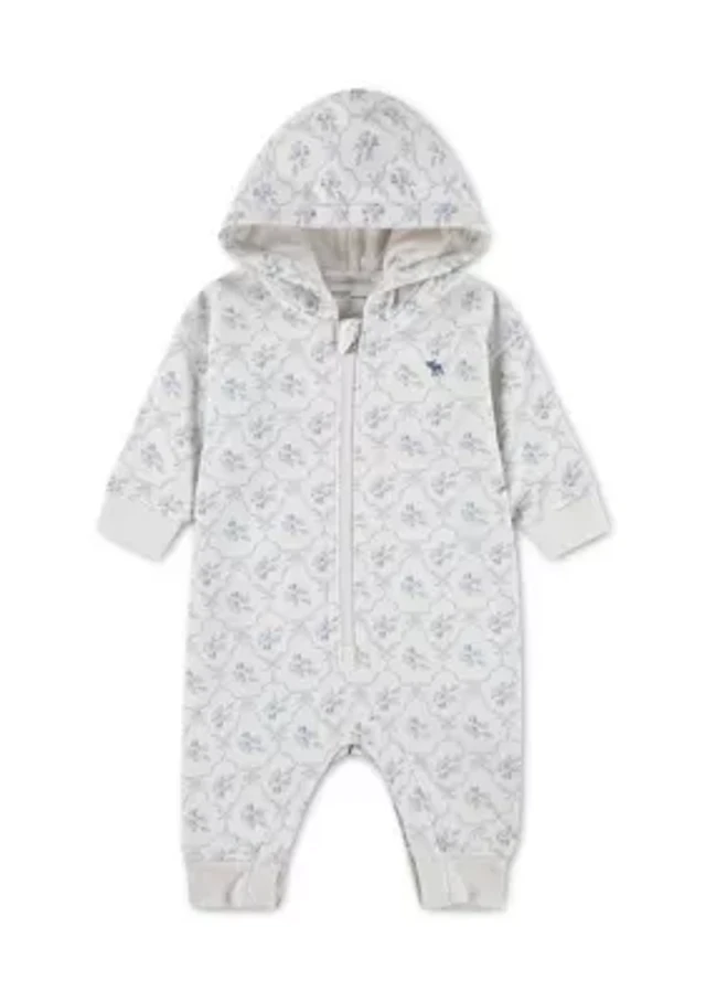 baby essential 1/2 zip coverall