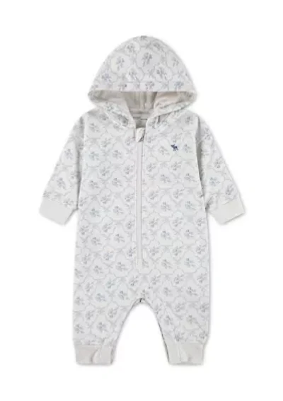 baby essential 1/2 zip coverall