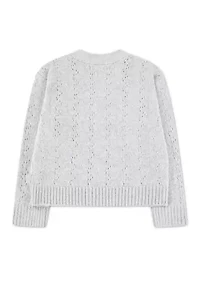 baby pointelle cardigan