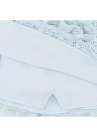 baby lace micro mini skort