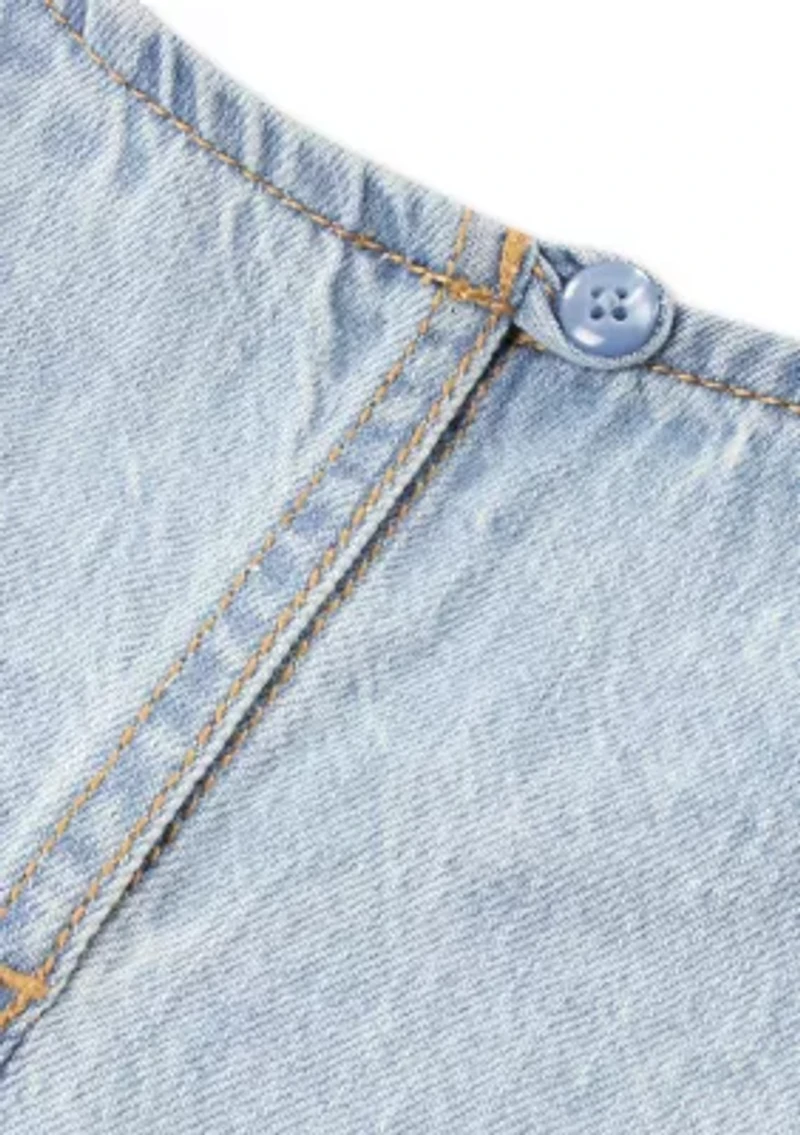 baby ruffle top and denim pant