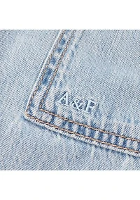 baby ruffle top and denim pant