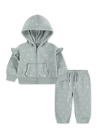 flutter zip hoodie and jogger