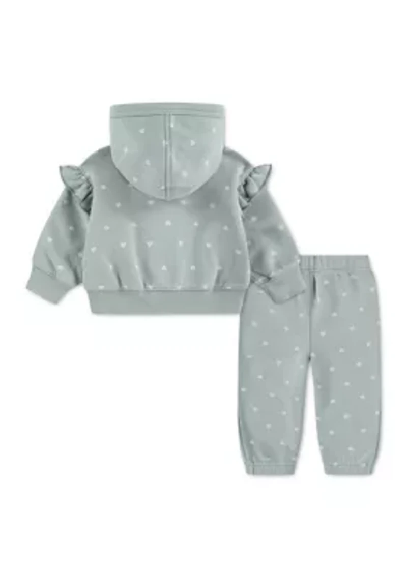 flutter zip hoodie and jogger