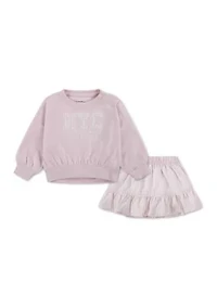 nyc fleece crew skort