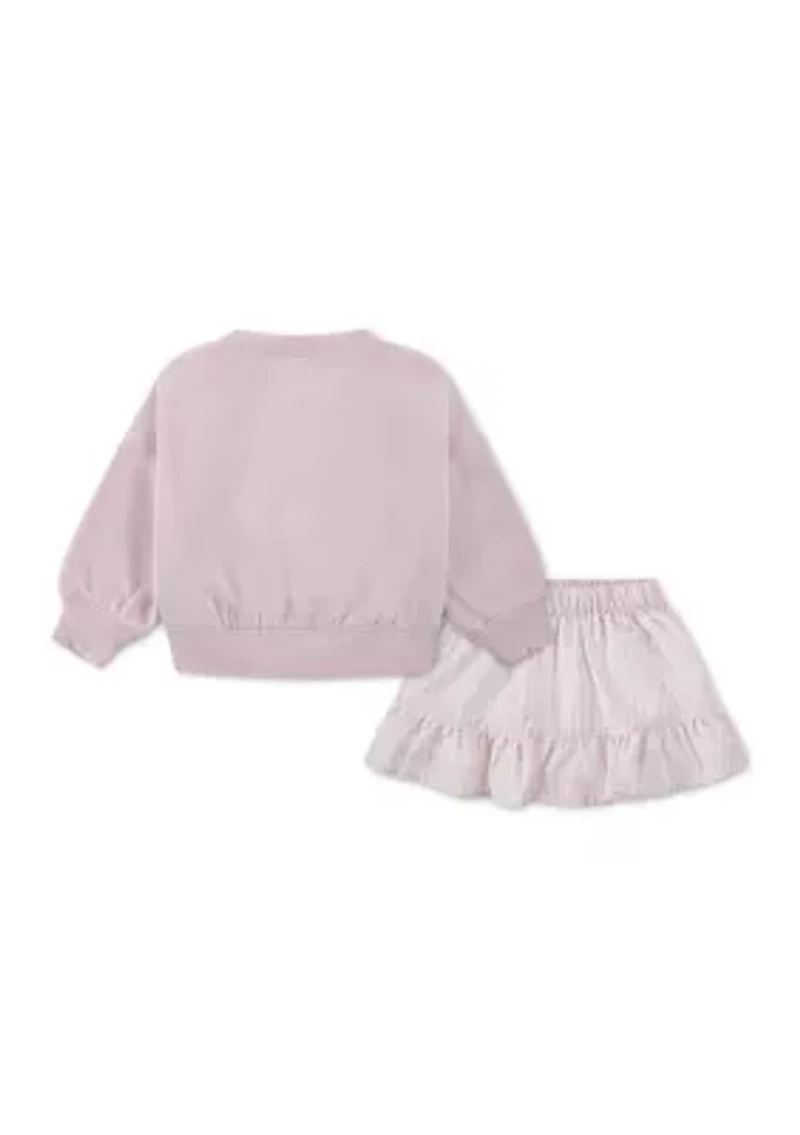 nyc fleece crew skort